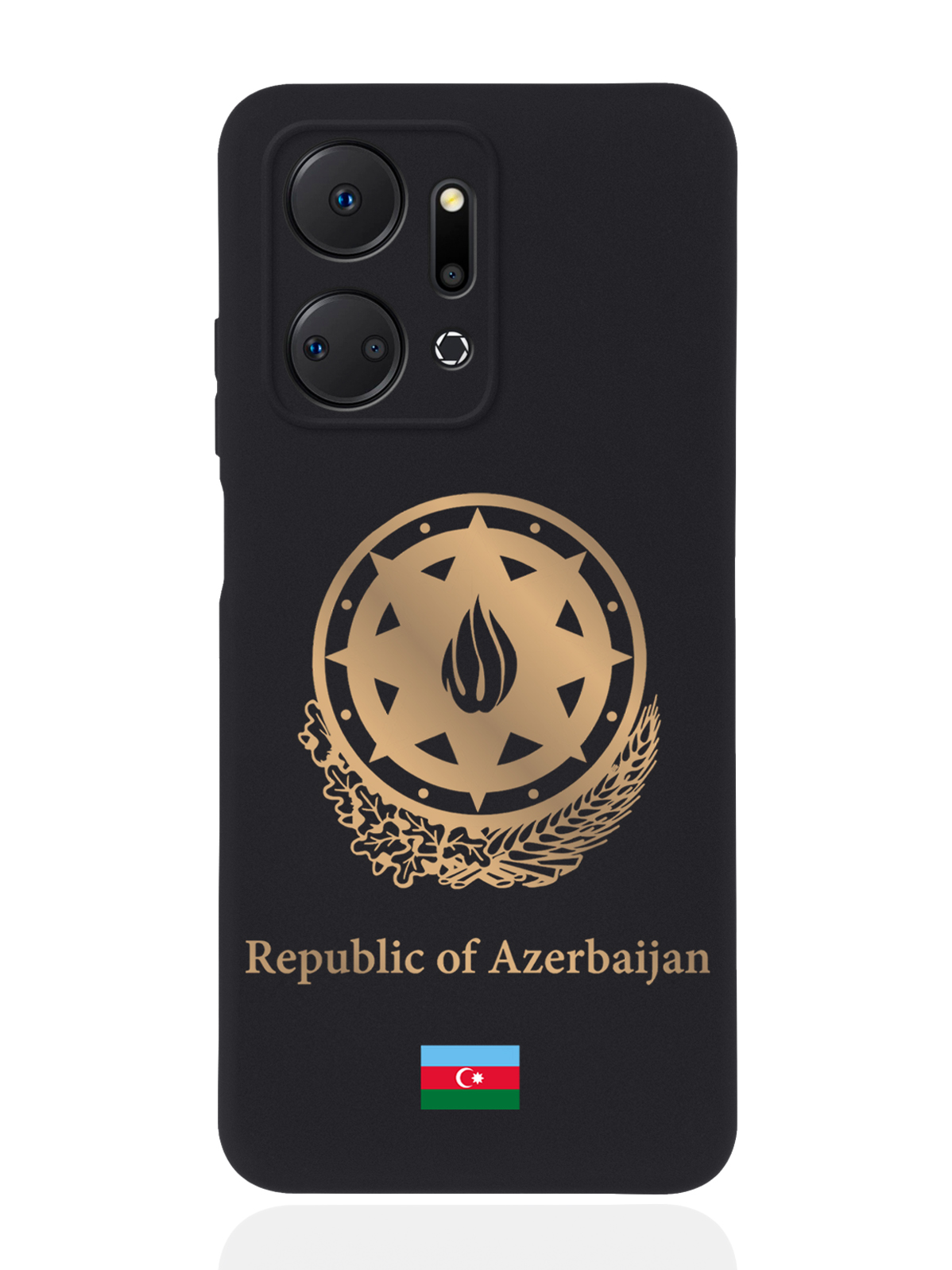 

Чехол SignumCase для Honor X7a Золотой Герб Азербайджана черный, Золотистый;черный
