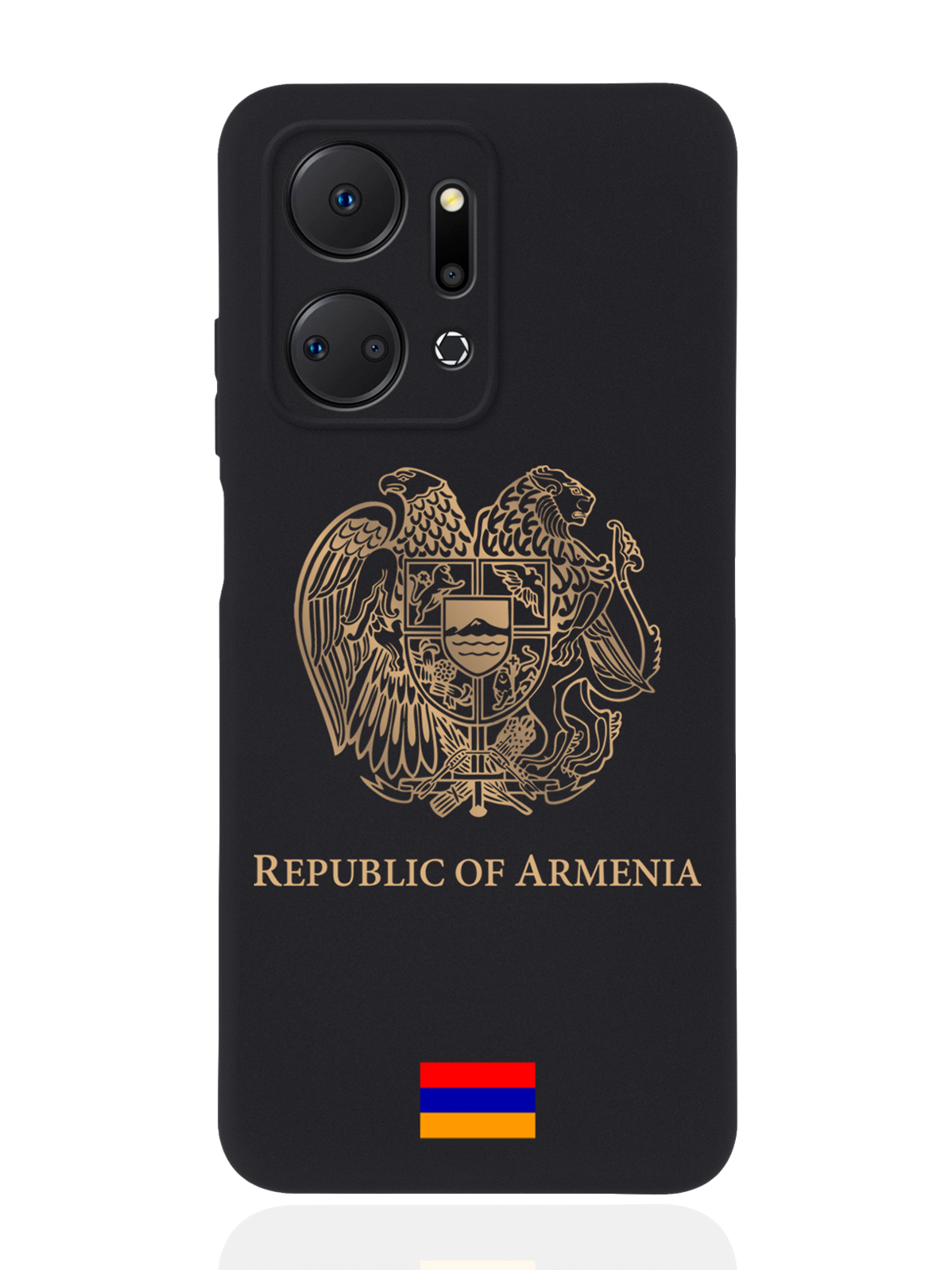 

Чехол SignumCase для Honor X7a Золотой Герб Армении черный, Золотистый;черный