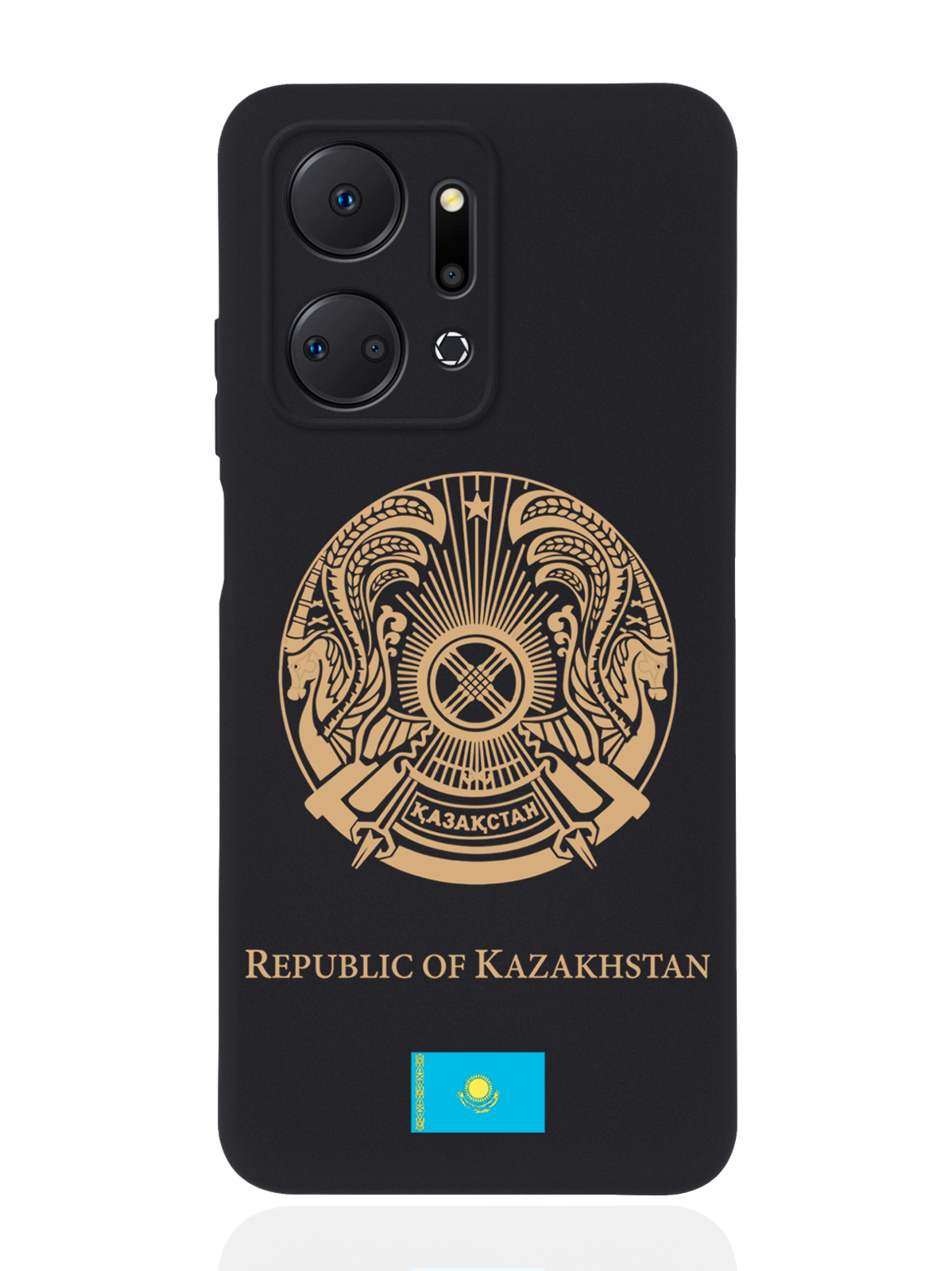 

Чехол SignumCase для Honor X7a Золотой Герб Казахстана черный, Золотистый;черный