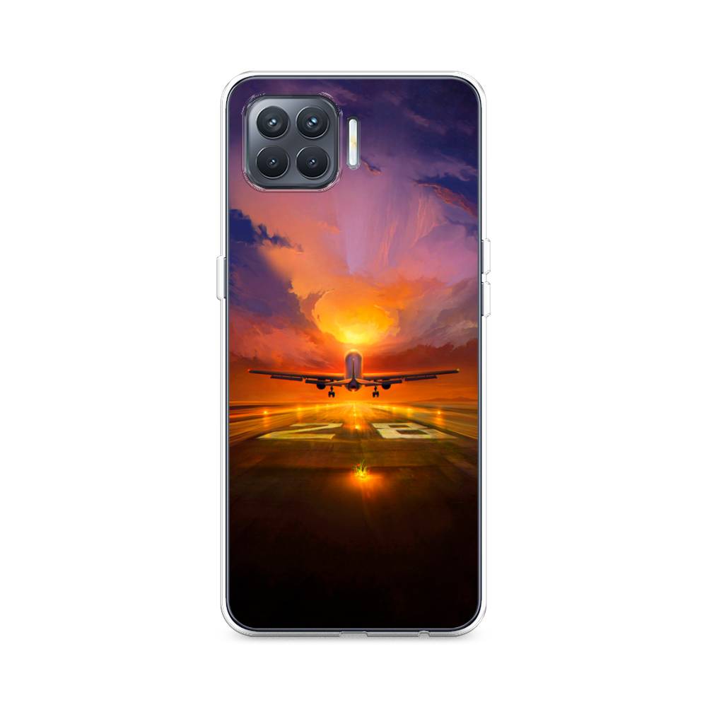 

Чехол для Oppo Reno 4 Lite/A93 "Самолет на посадке", Оранжевый;синий, 254550-6