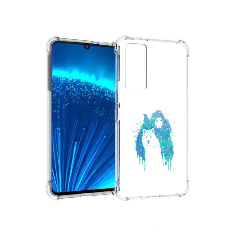 

Чехол MyPads Tocco для Vivo V21E джон сноу (PT226954.394.323), Прозрачный, Tocco
