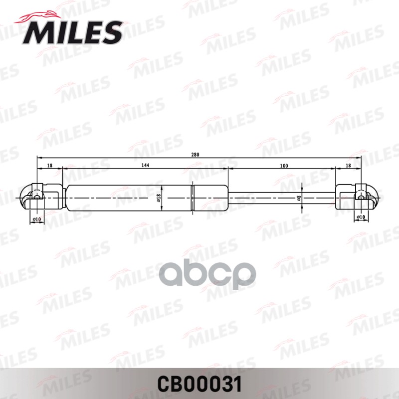 

MILES CB00031 Амортизатор кр. багажника FORD FOCUS 05- сед.