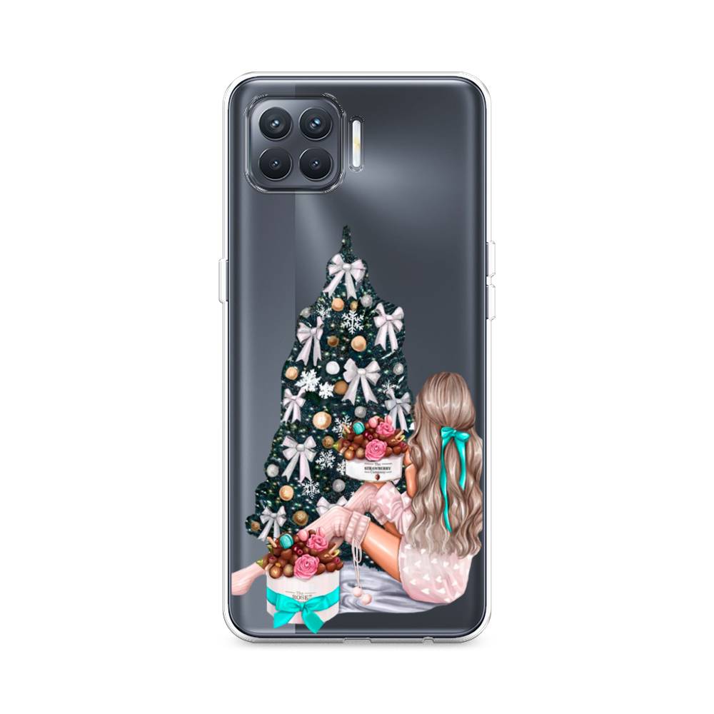 

Чехол для Oppo Reno 4 Lite/A93 "New Year", Зеленый;бежевый;голубой, 254550-5