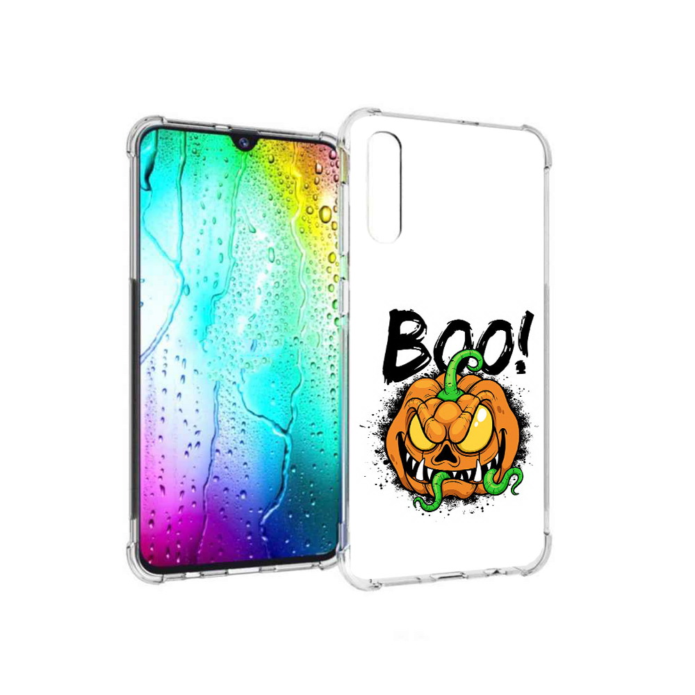 

Чехол MyPads Tocco для Samsung Galaxy A30s Хэллоуин бу (PT226907.519.193), Прозрачный, Tocco