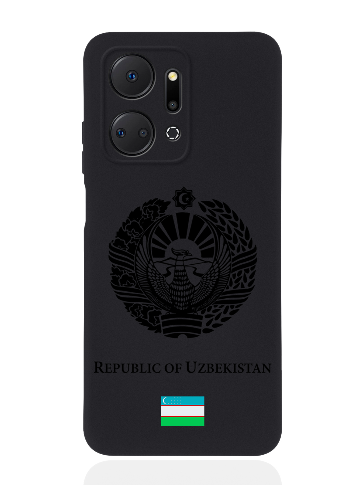 

Чехол SignumCase для Honor X7a Черный лаковый Герб Узбекистана черный
