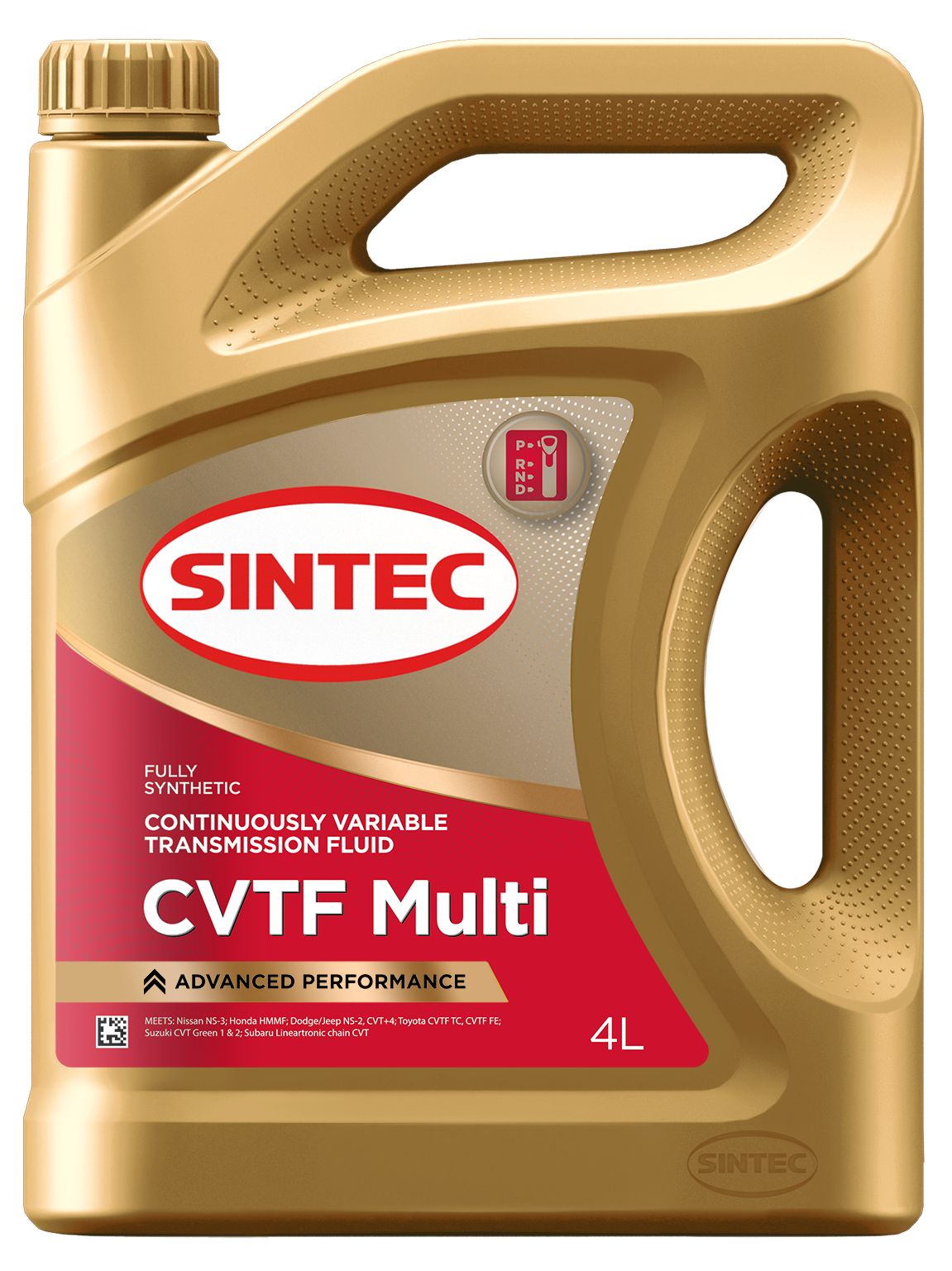 Трансмиссионное масло SINTEC CVTF MULTI вариатор ,синтетическое, 4 л