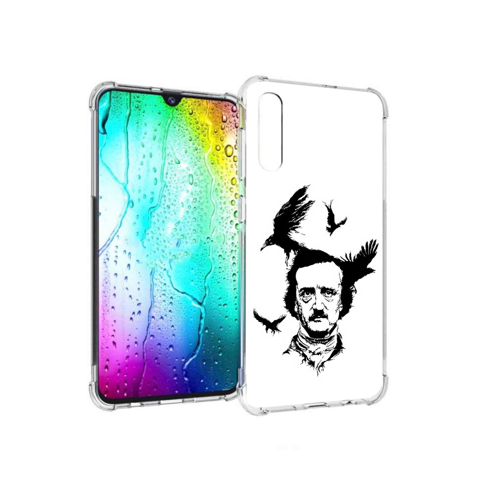 

Чехол MyPads Tocco для Samsung Galaxy A30s Эдгар Аллан черно белый (PT226907.519.204), Прозрачный, Tocco