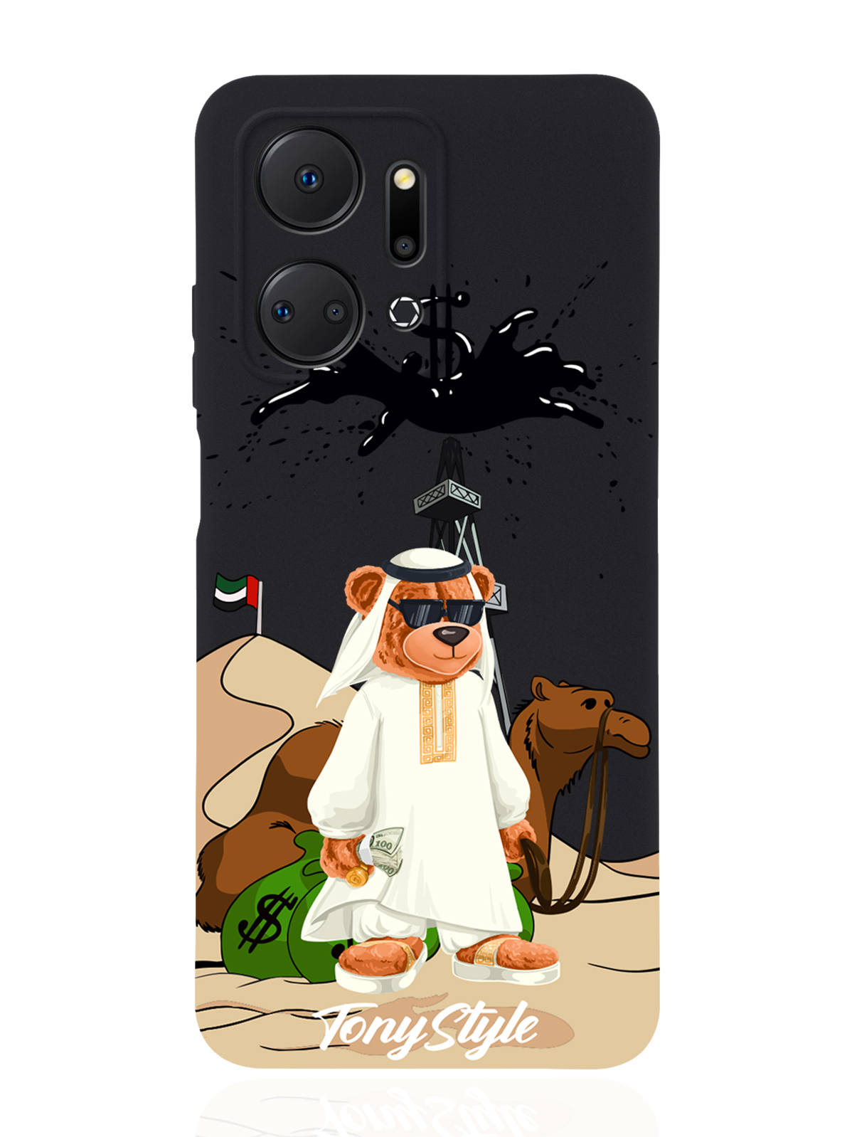 

Чехол Tony Style для Honor X7a Tony Style Дубай черный, Белый;золотистый;коричневый