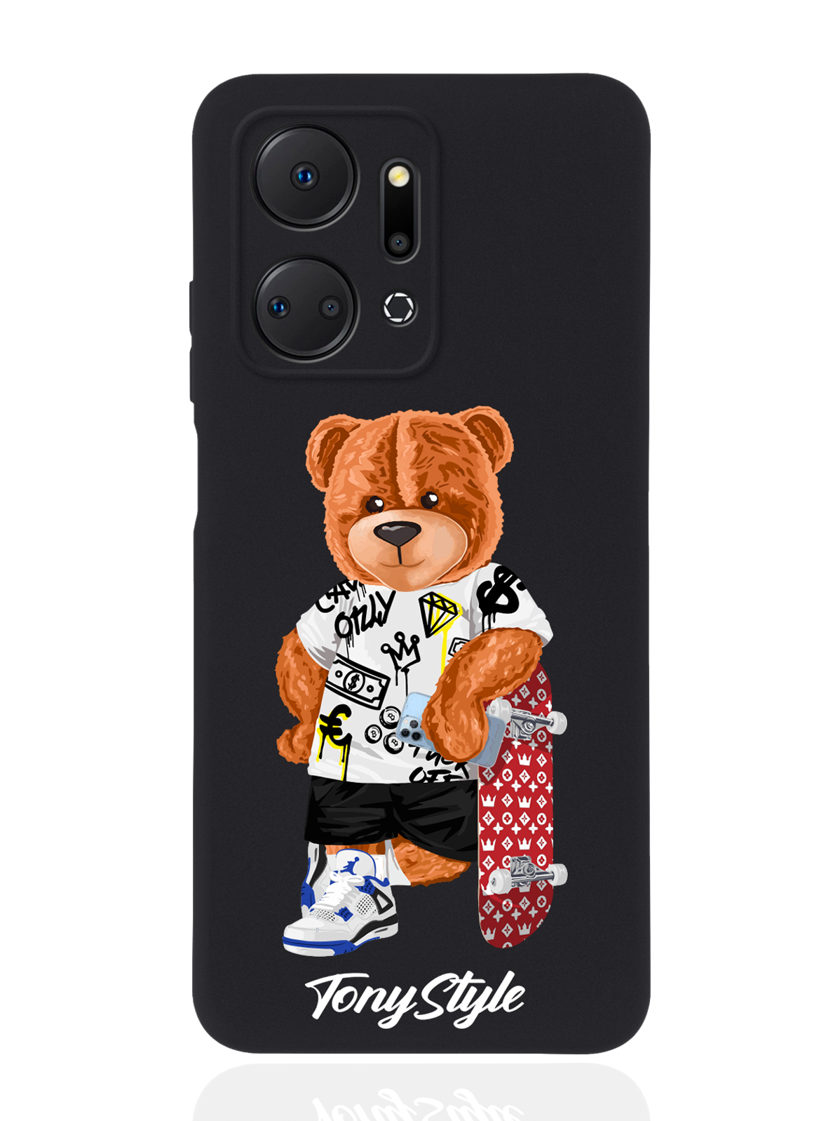 

Чехол Tony Style для Honor X7a Tony Style со скейтом черный, Коричневый;черный;красный