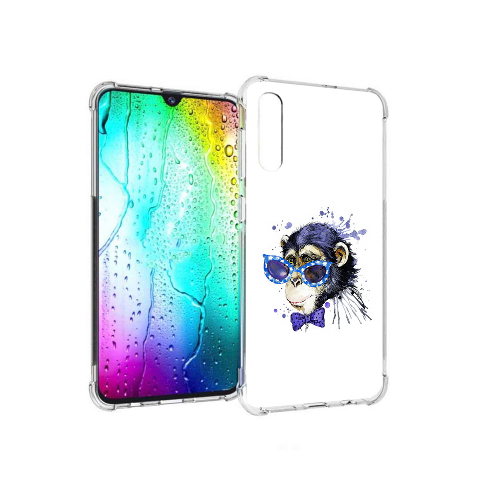 

Чехол MyPads Tocco для Samsung Galaxy A30s акварельная обезьяна (PT226907.519.216), Прозрачный, Tocco