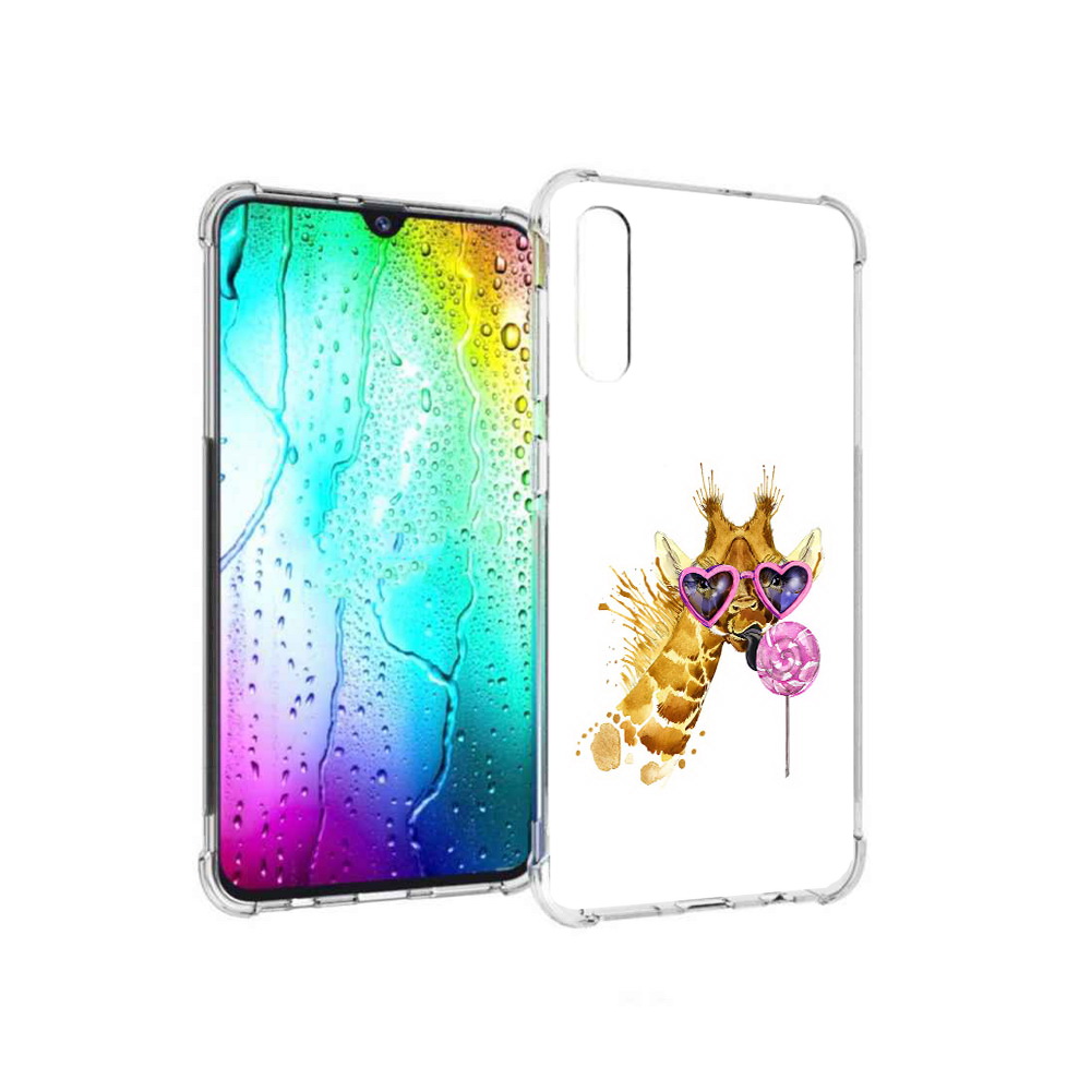 

Чехол MyPads Tocco для Samsung Galaxy A30s акварельный жираф (PT226907.519.217), Прозрачный, Tocco