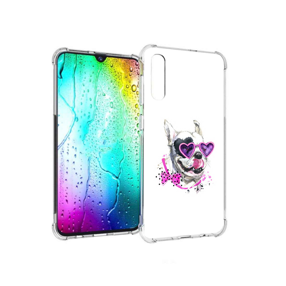 

Чехол MyPads Tocco для Samsung Galaxy A30s акварельный пёс (PT226907.519.218), Прозрачный, Tocco