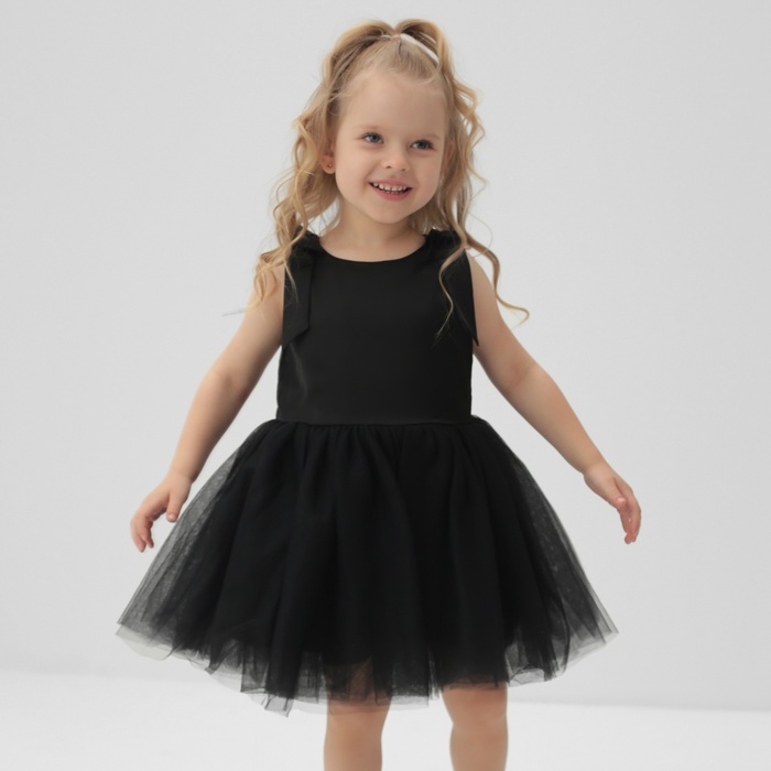 

Платье для девочки MINAKU: PartyDress цвет чёрный, рост 116, Черный, 000574215