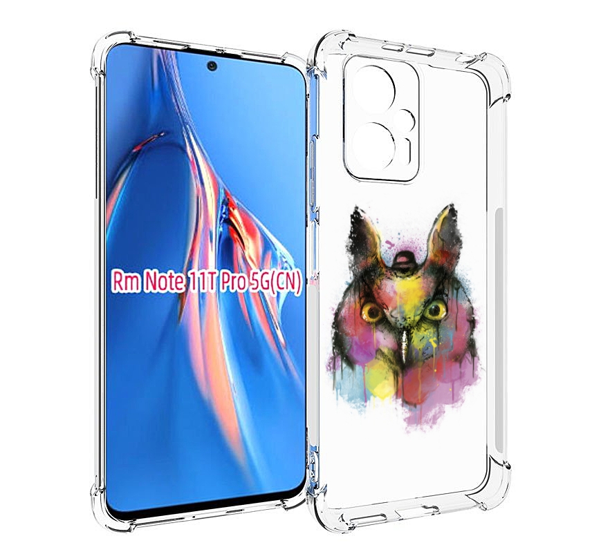 

Чехол MyPads Сова 2 для Xiaomi Redmi Note 11T Pro / 11T Pro Plus / Poco X4 GT противоуд..., Прозрачный, Tocco