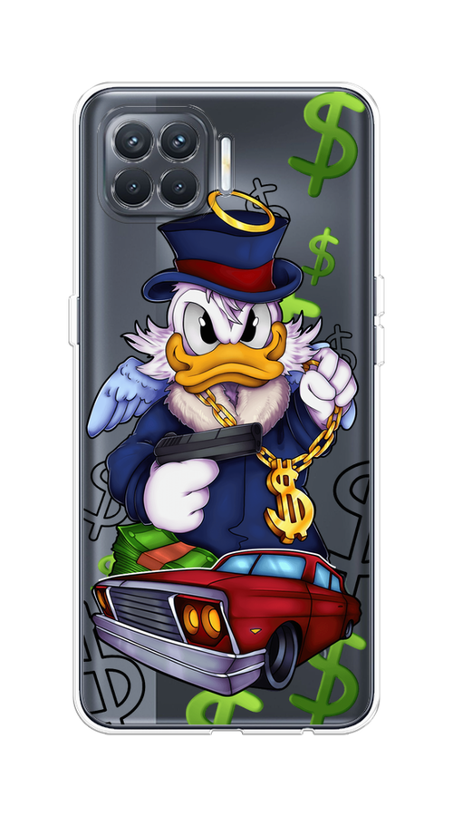 

Чехол на Oppo Reno 4 Lite/A93 "Scrooge McDuck with a Gold Chain", Красный;синий;белый, 254550-6