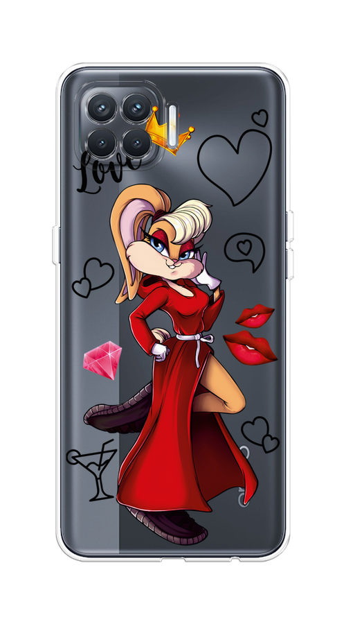 

Чехол на Oppo Reno 4 Lite/A93 "Rich Lola Bunny", Красный;бежевый;оранжевый, 254550-6