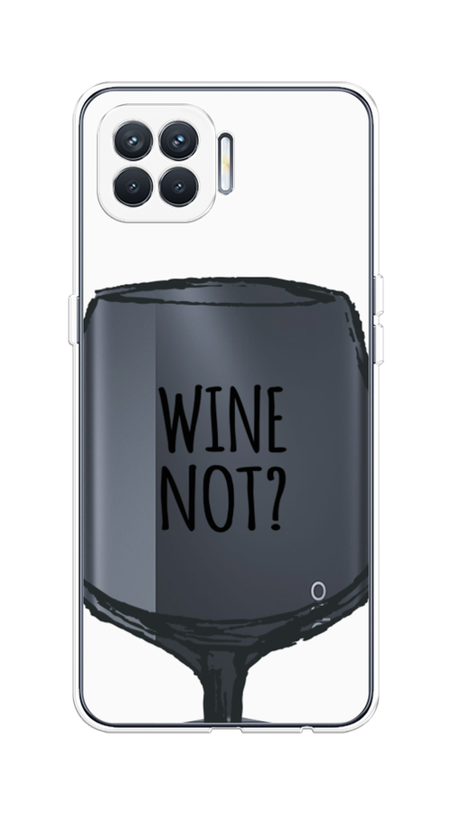 

Чехол на Oppo Reno 4 Lite/A93 "Wine not white", Белый, 254550-6