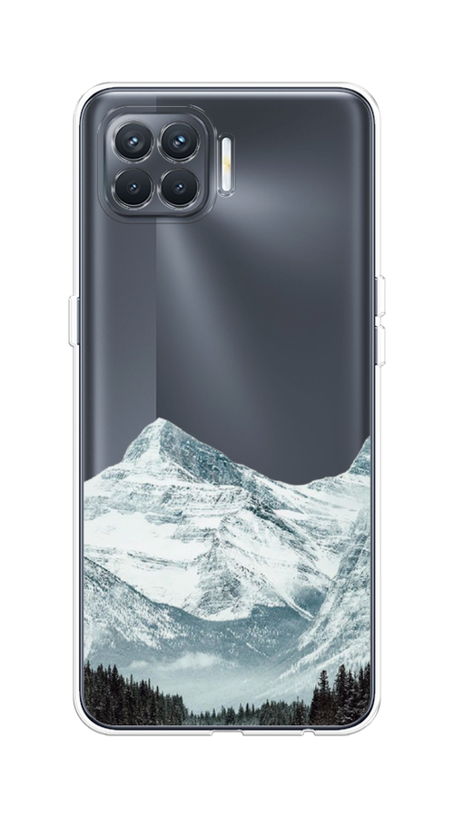

Чехол на Oppo Reno 4 Lite/A93 "Горы арт 1", Белый;зеленый, 254550-2