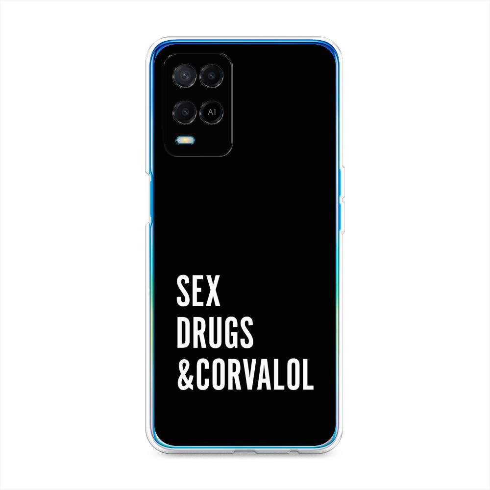

Чехол для Oppo A54 "Corvalol", Черный;серый;белый, 256150-6