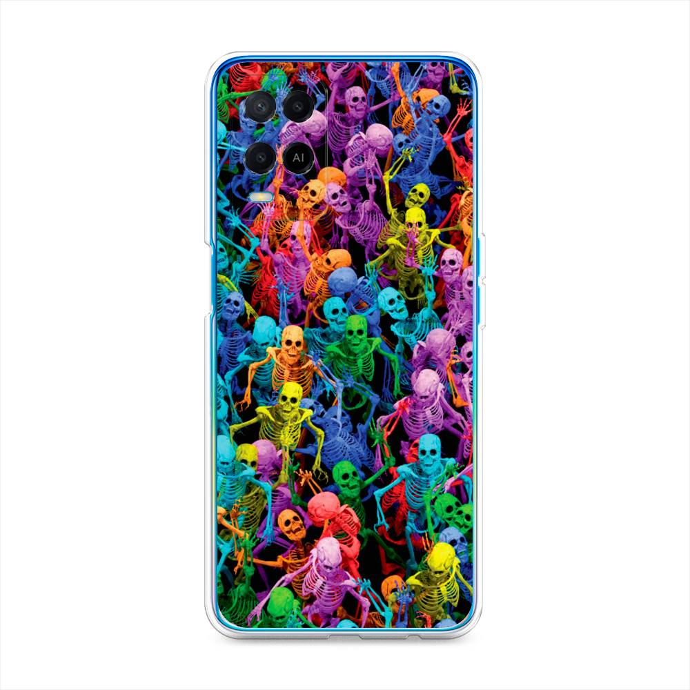 

Чехол для Oppo A54 "Вечеринка скелетов", Фиолетовый;желтый;оранжевый, 256150-6