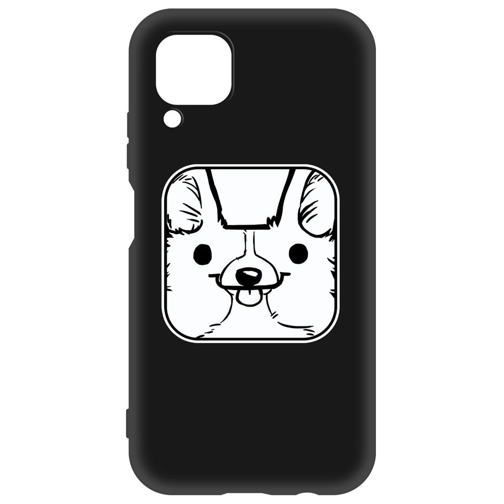 

Чехол-накладка Krutoff Soft Case Собачка в кубе для Huawei P40 Lite черный