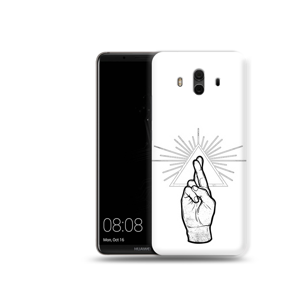 

Чехол MyPads Tocco для Huawei Mate 10 черно белая рука (PT88364.53.681), Прозрачный, Tocco