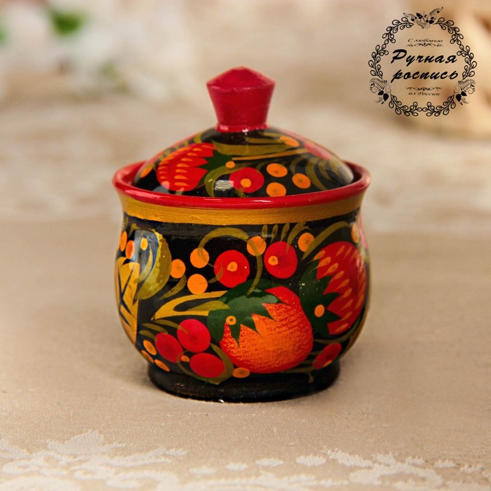 

Солонка «Ягодка», 5×5×6 см, хохлома