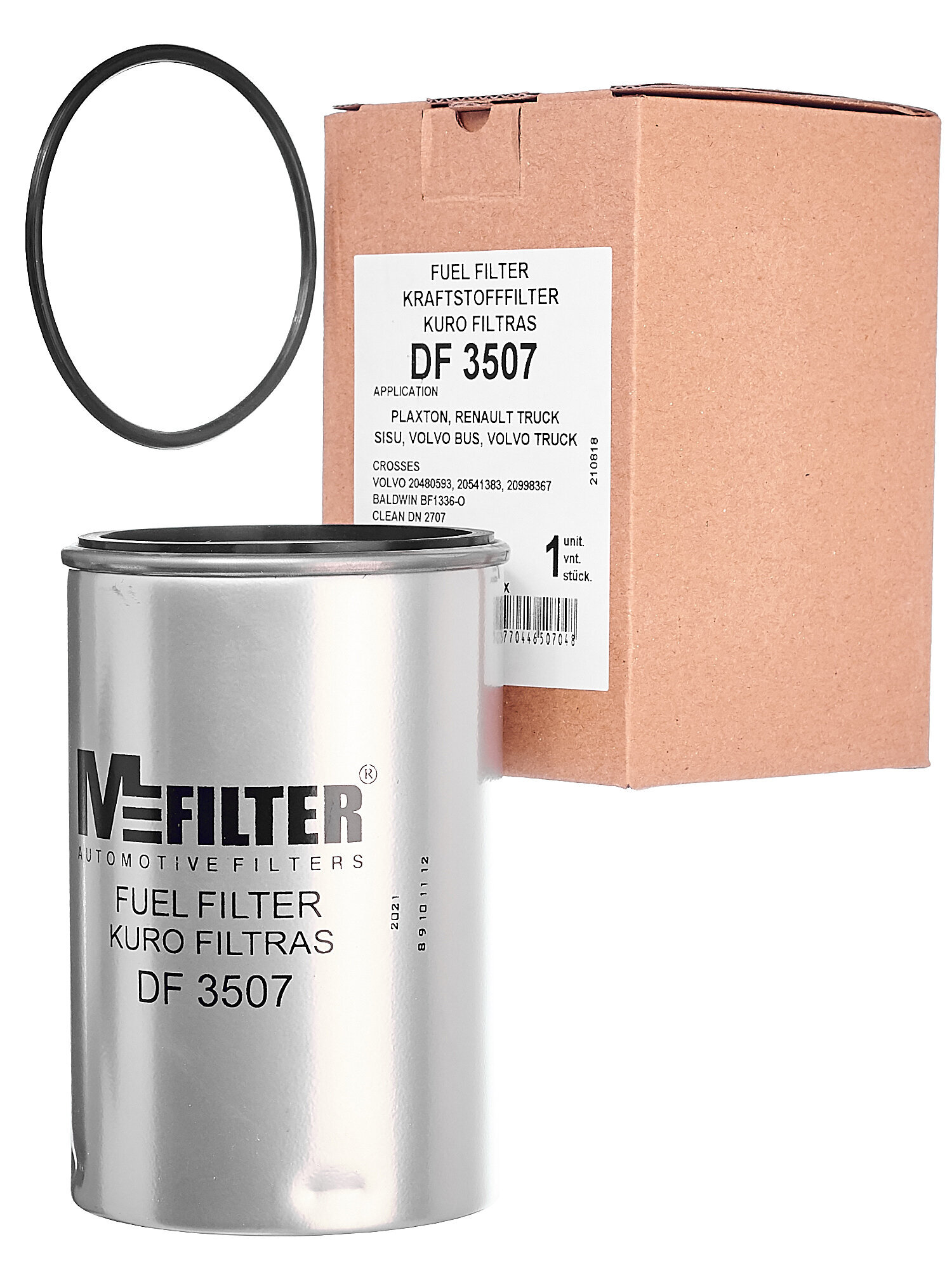 

Фильтр топливный DF 3507 M-FILTER, made EU. Plaxton, Renault Trucks, Volvo FH, FL, FM