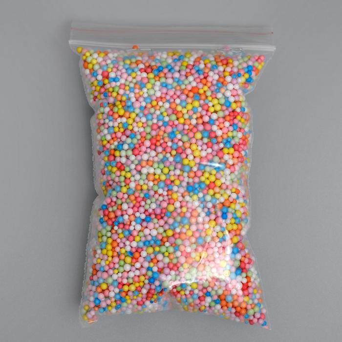 фото Наполнитель декоративный, "волшебные шарики" разноцветные, 1-3мм, 3гр nobrand