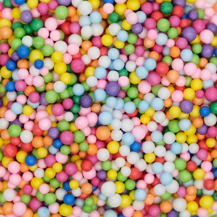 фото Наполнитель декоративный, "волшебные шарики" разноцветные, 2-4мм, 5гр nobrand
