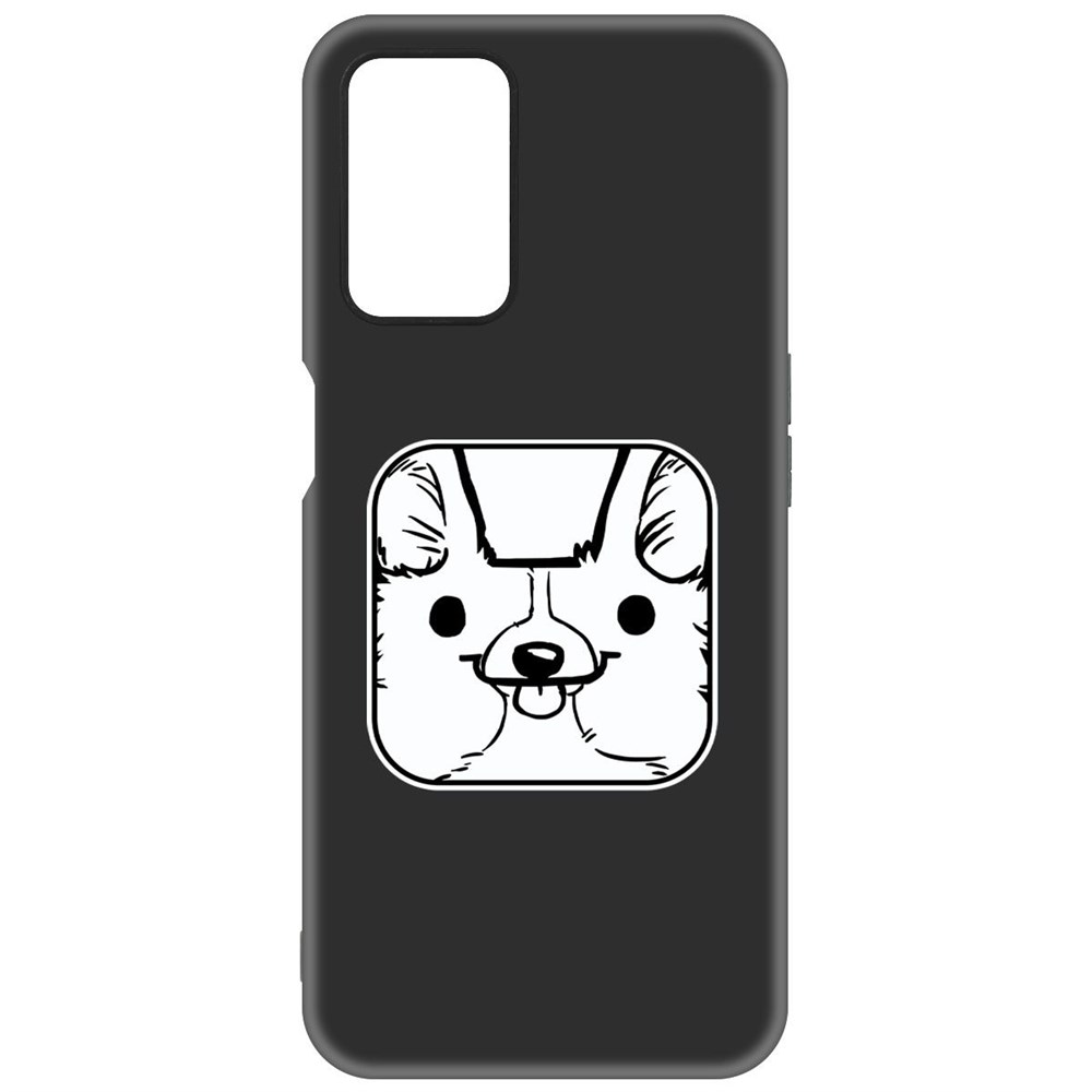 

Чехол-накладка Krutoff Soft Case Собачка в кубе для OPPO A54 черный