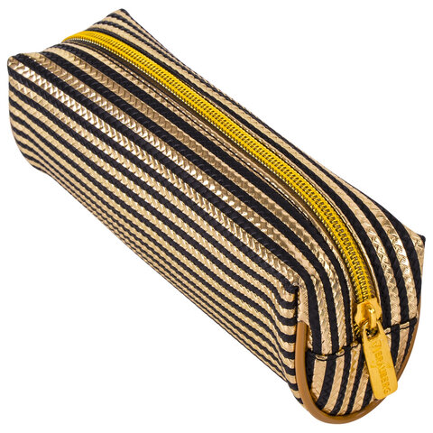 

Пенал-косметичка Brauberg, мягкий, Royal, золотой, 19х6х6 см, 229021, 3 шт