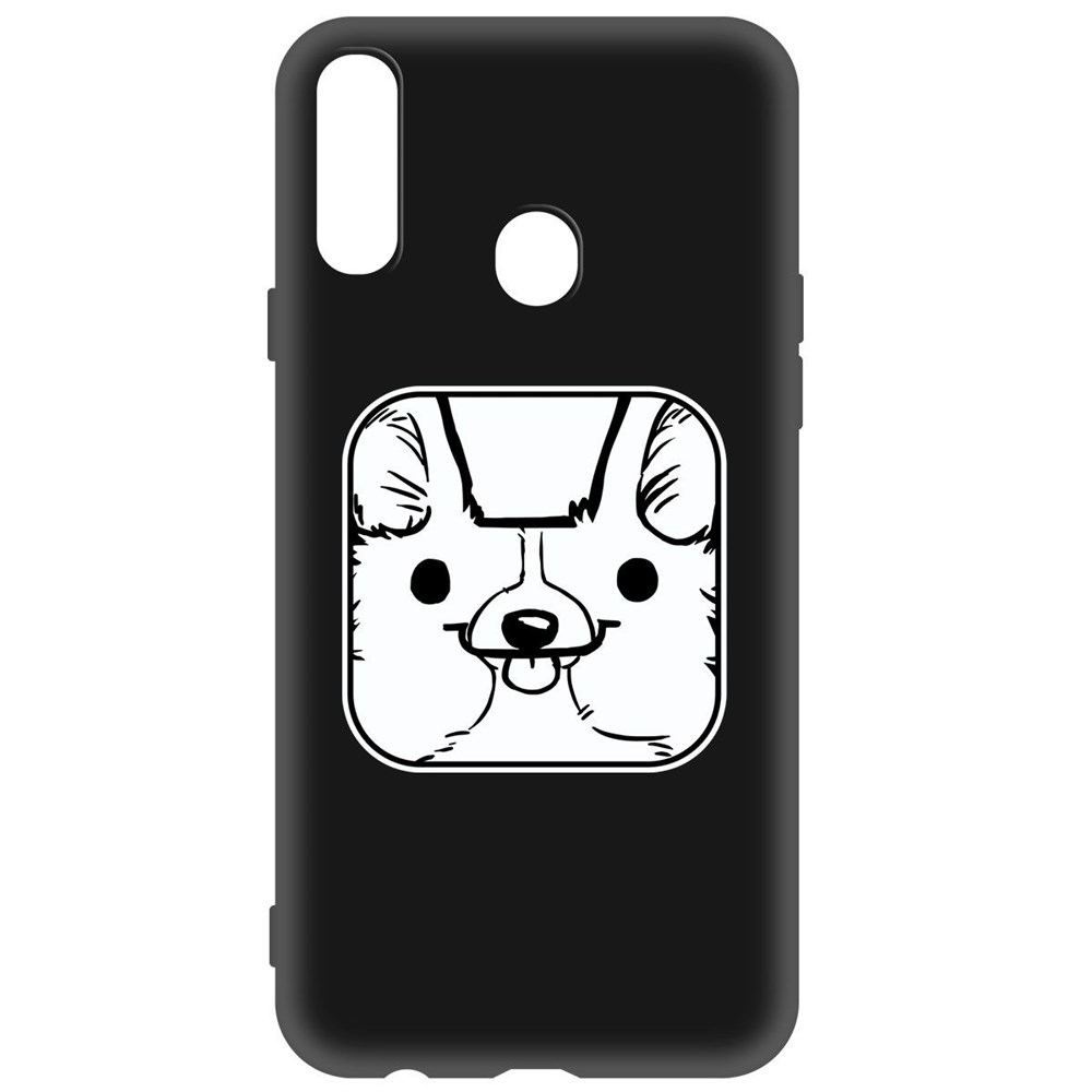 

Чехол-накладка Krutoff Soft Case Собачка в кубе для Samsung Galaxy A20s (A207) черный