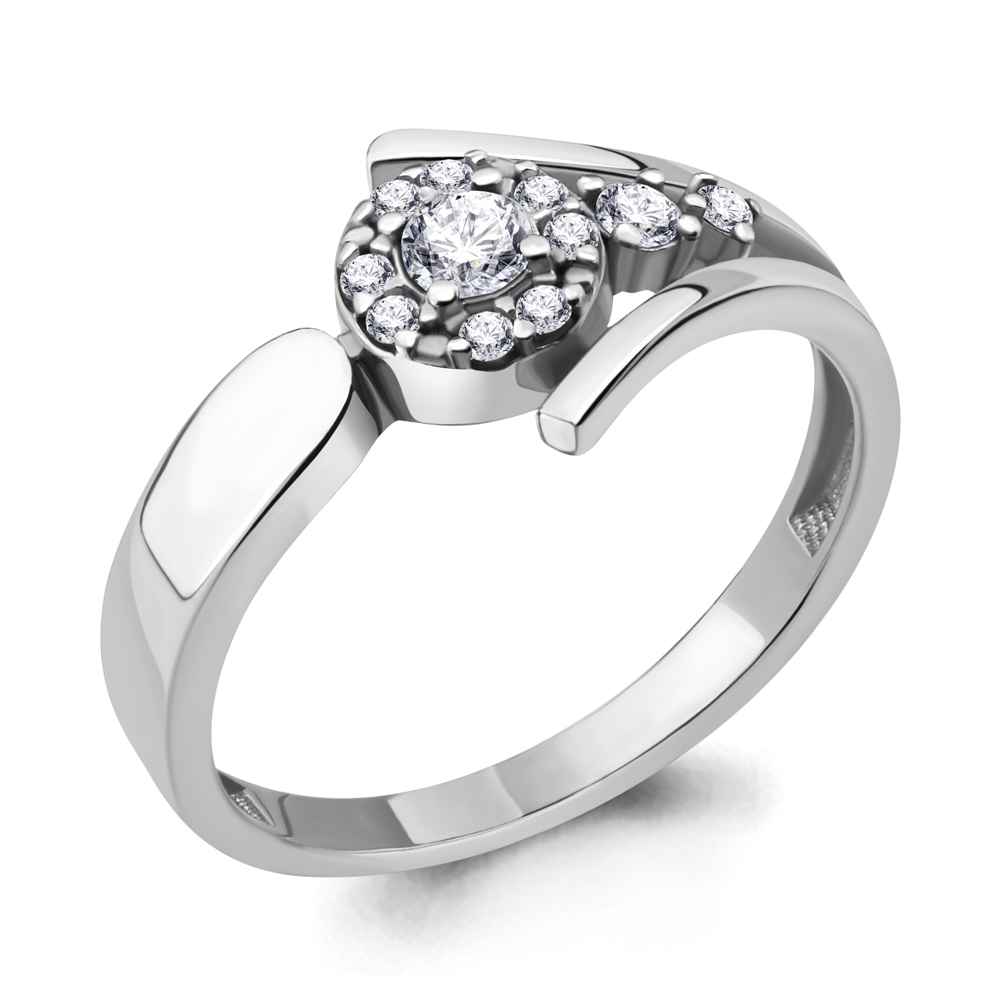 

Кольцо из серебра р. 17 AQUAMARINE 68821А_925_р, 68821А_925_р