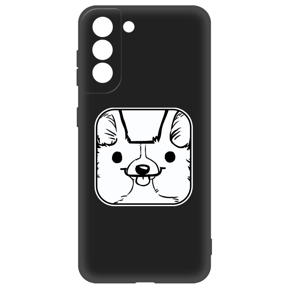 

Чехол-накладка Krutoff Soft Case Собачка в кубе для Samsung Galaxy S21 (G991) черный