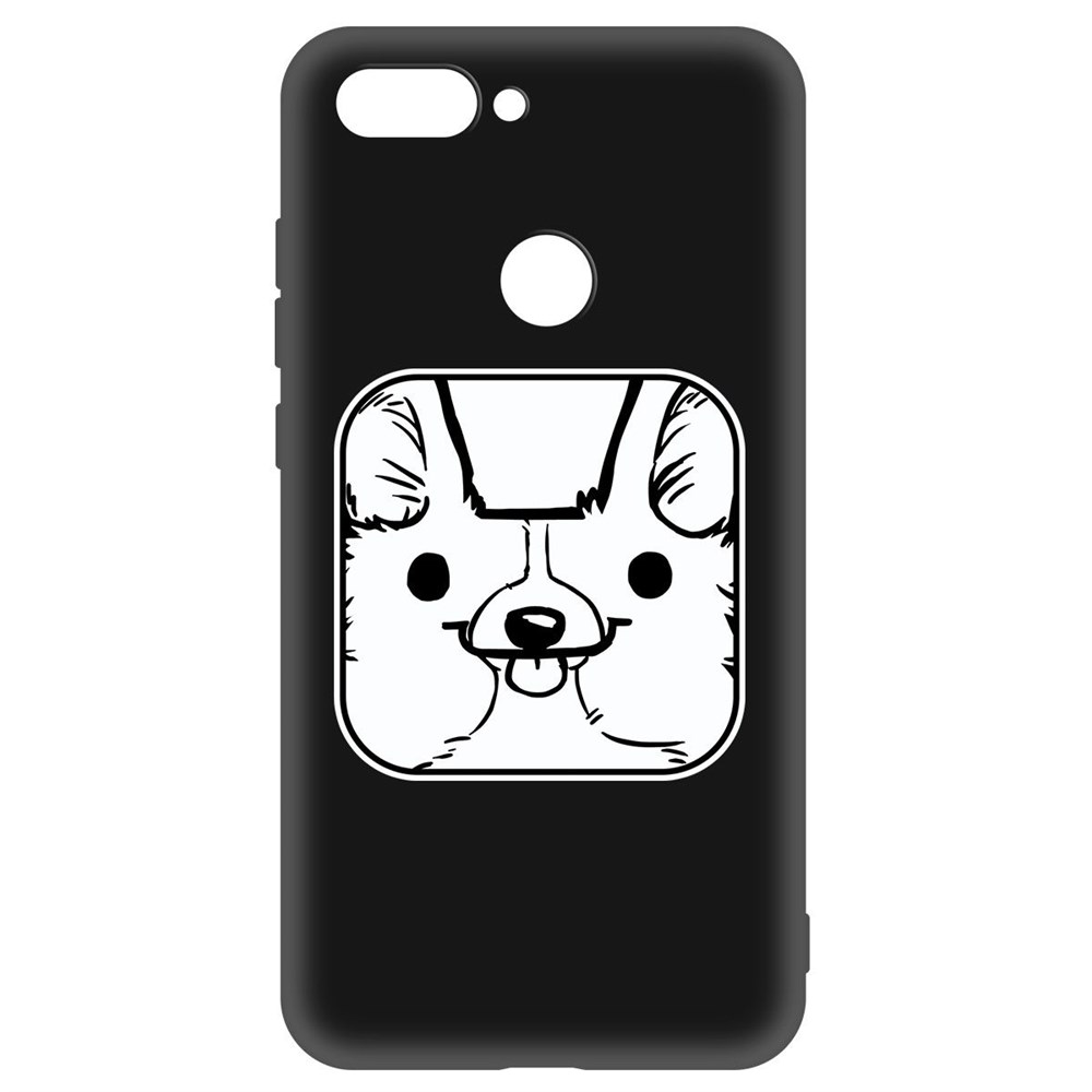 

Чехол-накладка Krutoff Soft Case Собачка в кубе для Xiaomi Mi 8 Lite черный