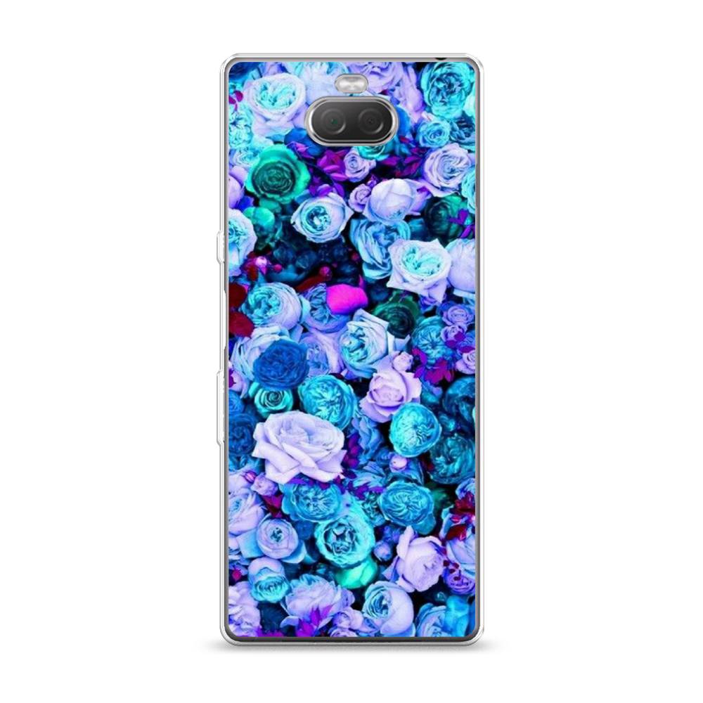 

Чехол на Sony Xperia XA3 "Цветочный ковер", Фиолетовый, 53750-2