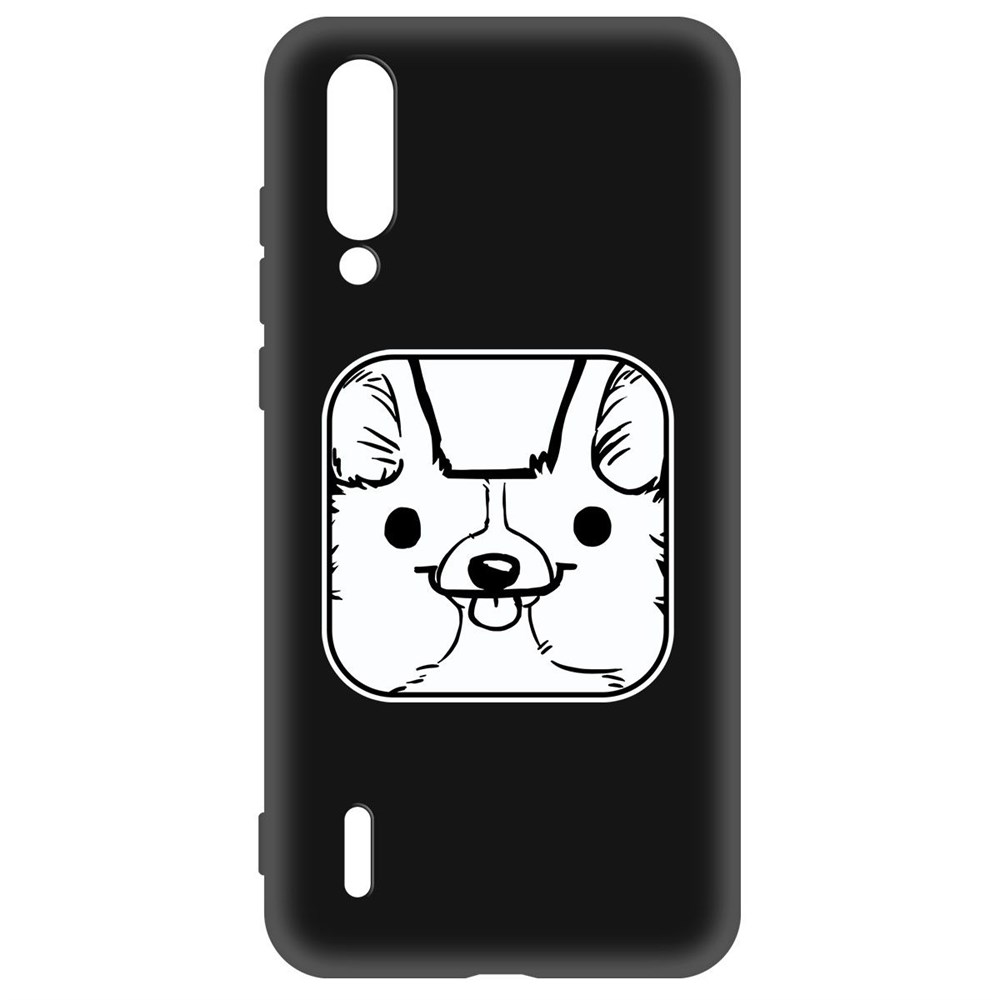 

Чехол-накладка Krutoff Soft Case Собачка в кубе для Xiaomi Mi 9 Lite черный