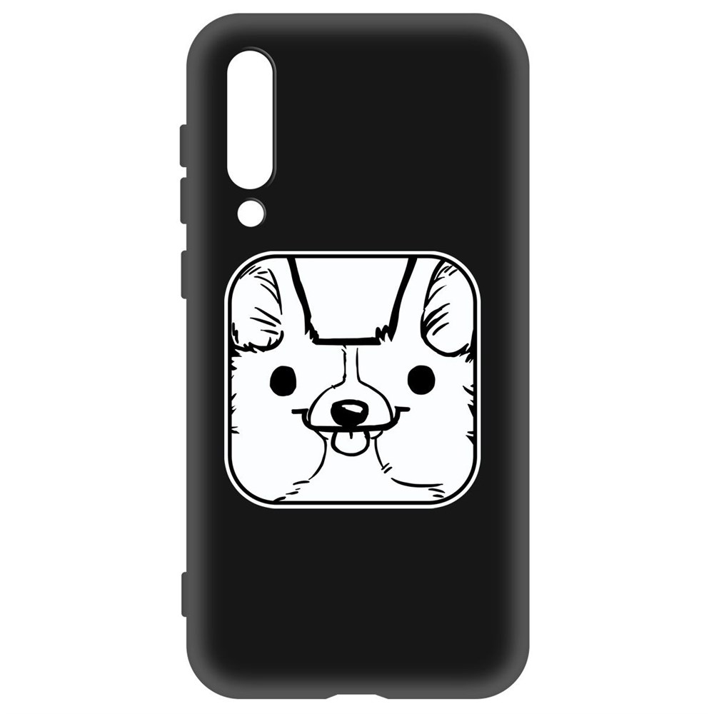 

Чехол-накладка Krutoff Soft Case Собачка в кубе для Xiaomi Mi 9 SE черный
