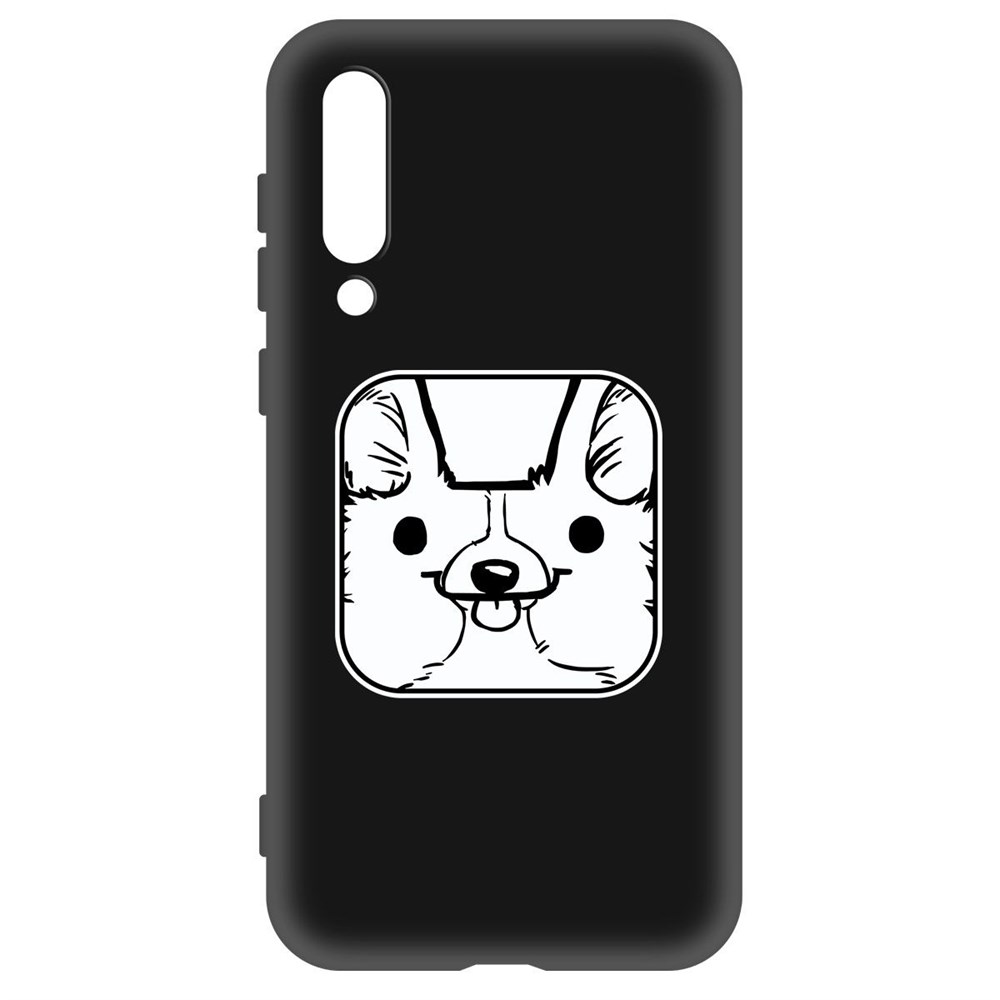

Чехол-накладка Krutoff Soft Case Собачка в кубе для Xiaomi Mi 9 черный