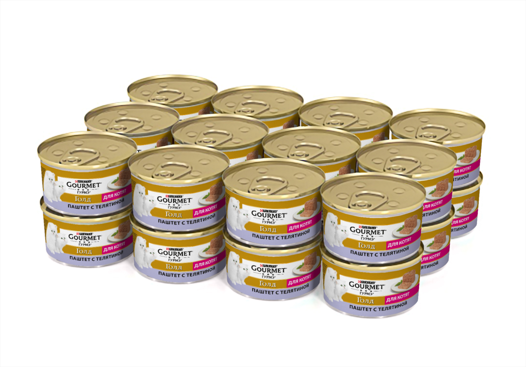 

Консервы для котят Gourmet Gold, телятина, 12шт, 85г, Gold