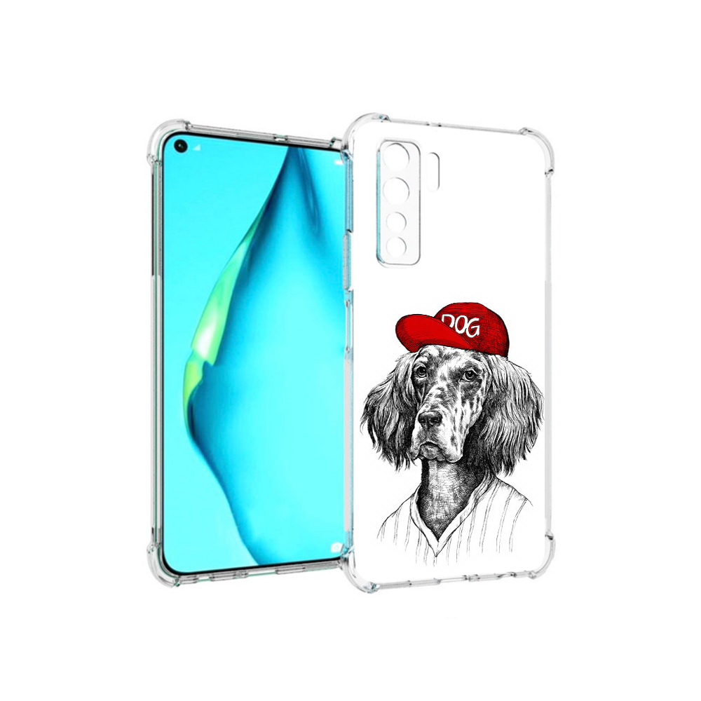 

Чехол MyPads Tocco для Huawei Nova 7 SE дог, Прозрачный, Tocco