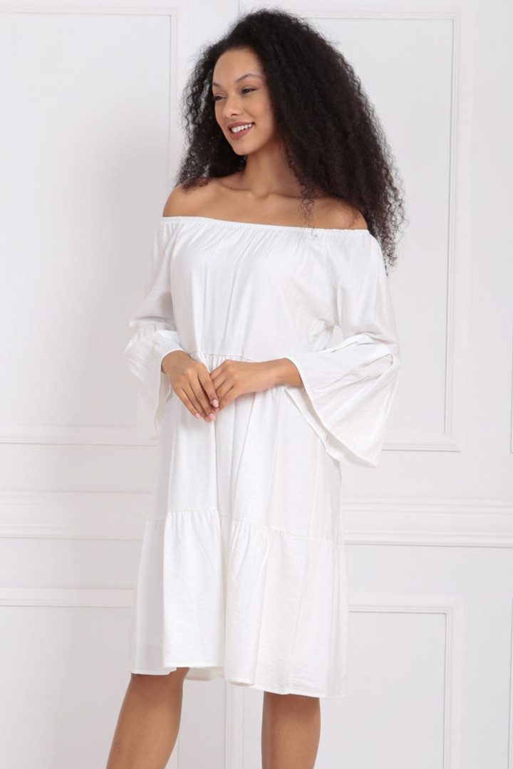 

Платье женское Sense 132034 белое 36 EU, 132034