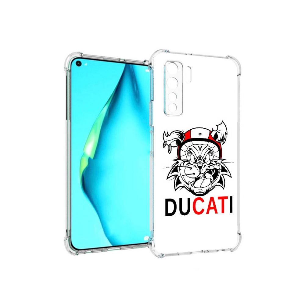 

Чехол MyPads Tocco для Huawei Nova 7 SE дукати, Прозрачный, Tocco