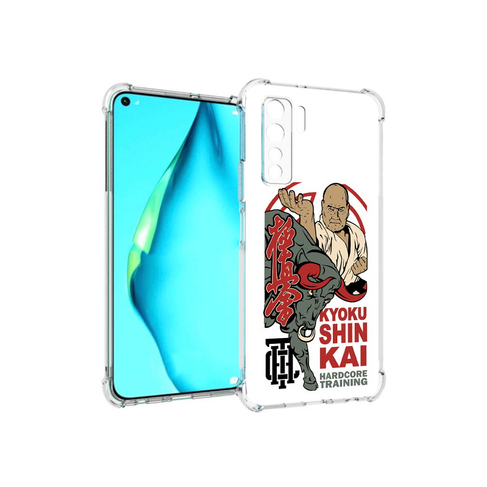 

Чехол MyPads Tocco для Huawei Nova 7 SE единоборства рисунок, Прозрачный, Tocco