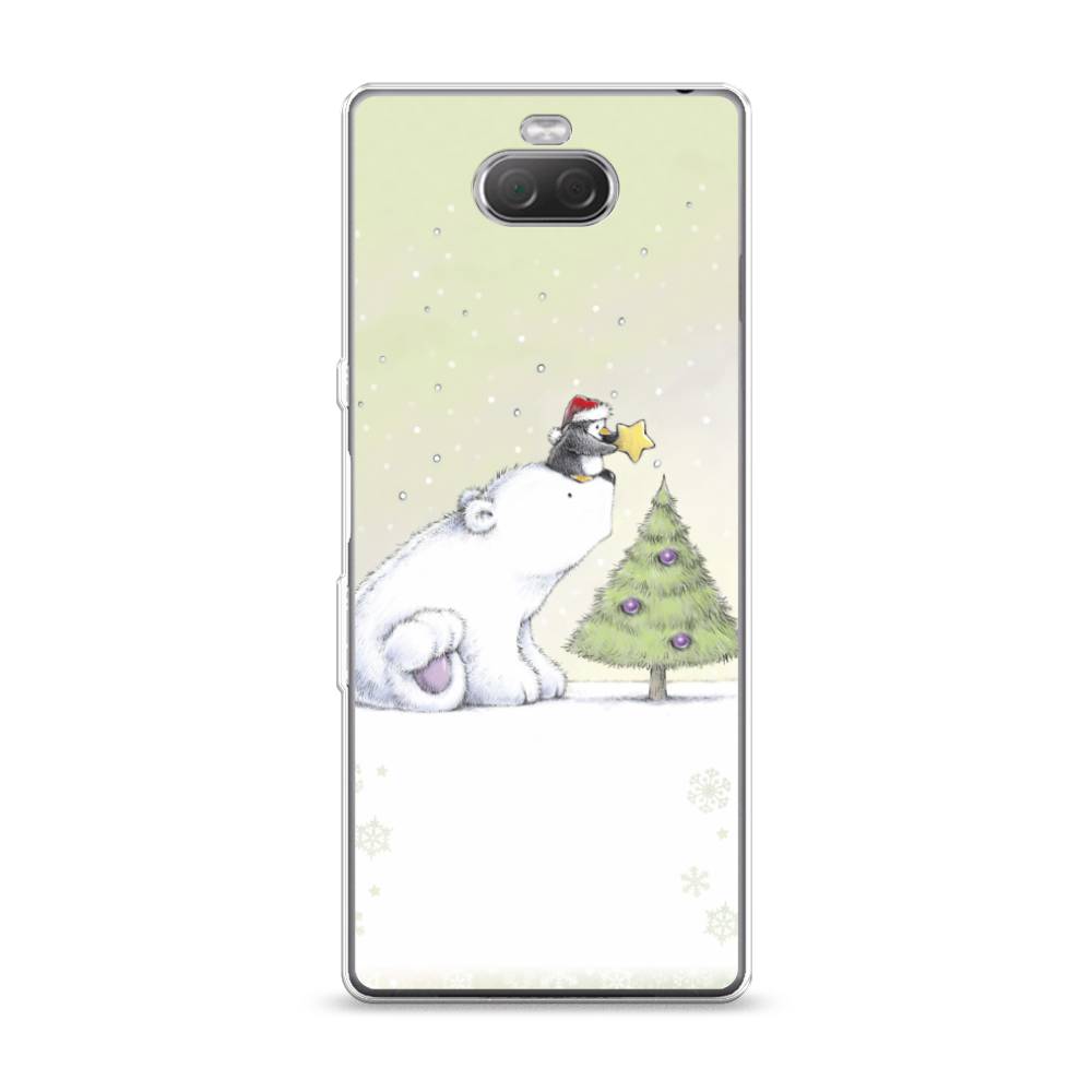 

Чехол на Sony Xperia XA3 "Украшение елки", Белый;бежевый, 53750-5