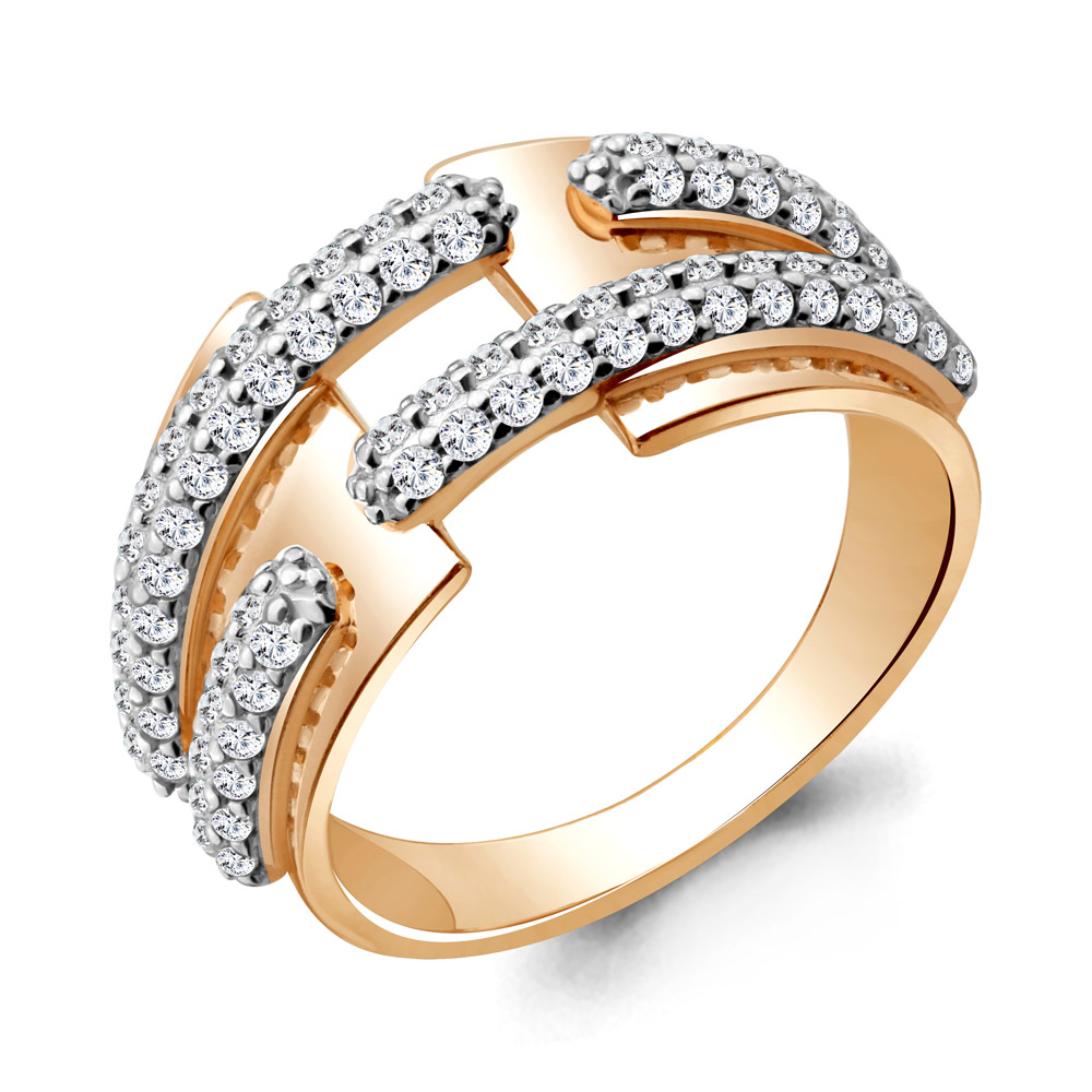 

Кольцо из серебра р. 17,5 AQUAMARINE 68682А_925_з, 68682А_925_з