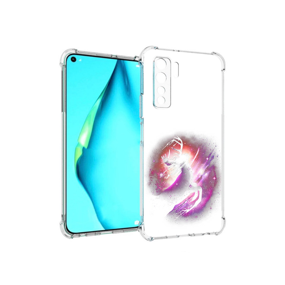 

Чехол MyPads Tocco для Huawei Nova 7 SE звездный олень, Прозрачный, Tocco