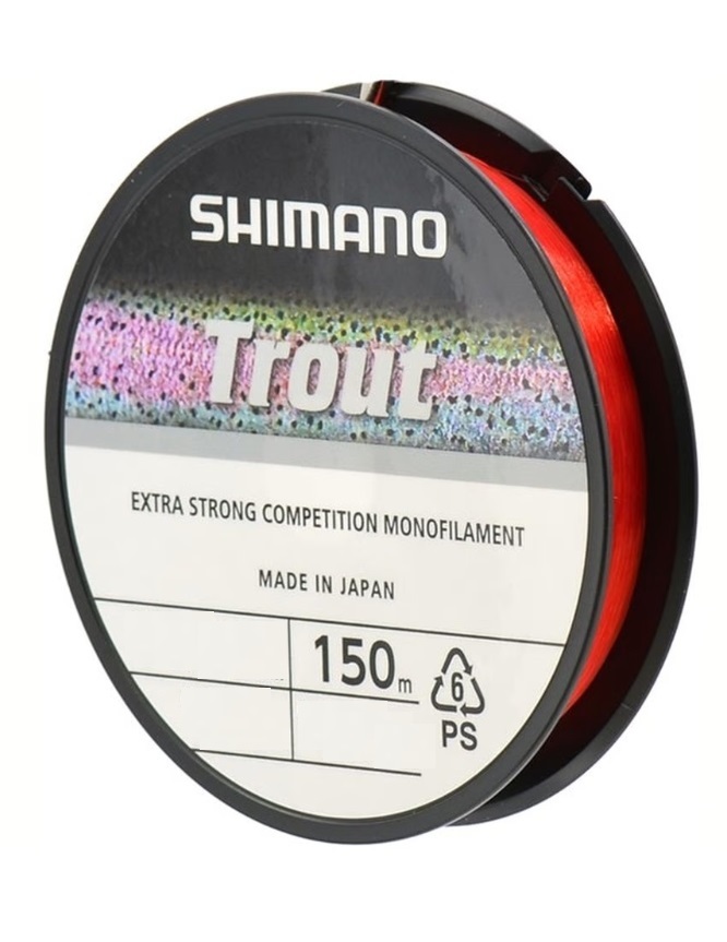 фото Леска монофильная shimano trout competition mono 0,18 мм, 150 м, 2,67 кг, red, 1 шт