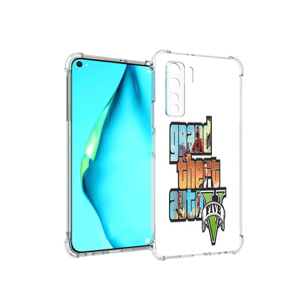 

Чехол MyPads Tocco для Huawei Nova 7 SE игра гта, Прозрачный, Tocco
